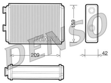 KALORİFER RADYATÖRÜ DOBLO 01>PUNTO 01>IDEA 04>(AC+KLİMASIZ) (209x159x42)