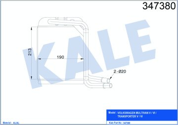 KALORİFER RADYATÖRÜ TRANPORTER T5-T6 03=>