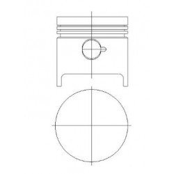 PISTON+SEGMAN 0.60 84.00MM M131 DKS 1.6