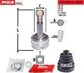 Aks Kafası Dıs Abslı 29D ( Opel : Vectra A / Astra F / Kadet 1.4 1.6 91-95 ) 22×22×52