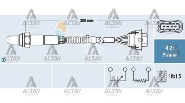SENSÖR OKSİJEN CORSA D / CORSA E / ASTRA J / INSIGNIA A / MOKKA / CRUZE / ZAFİRA C A12XER-A14XER-A14NET-B14NET-B12XEL-B12XER (P2)