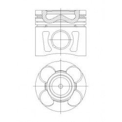 MOTOR PİSTON+SEGMAN DOBLO-FİORİNO- LINEA-GRANDE PUNTO-ASTRA 1.3 CDTI 16V STD (Euro5) (69.60 mm)