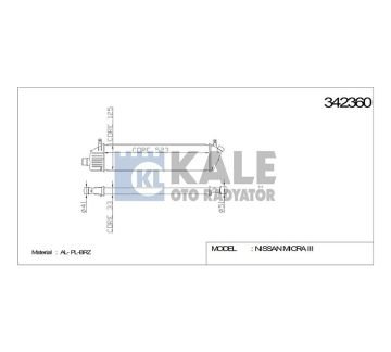TURBO RADYATÖRÜ (INTERCOOLER) MICRA 03-10 1.5DCI