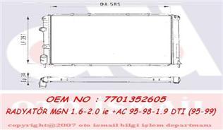 MOTOR RADYATORU MEGANE I 1,9D (585×397,5×34,5) 96>