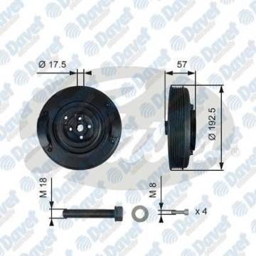 KRANK KASNAGI TRANSPORTER T4 VOLT LT35 2,4D 2,5 TDI CRAFTER 2,5 TDI (ANJ ACV APA AAT AAB AGX) (1 ADET PULLU CIVATA M18×1,5×110 N 90498002)