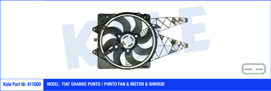 FAN MOTORU DAVLUMBAZLI FIAT GRANDE PUNTO 1.3D 05=> (450W-405mm)