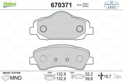 DISK FREN BALATA ON PEUGEOT 301/308 II 13>/CITROEN C-ELYSEE 1.2VTI 12>/C4 CACTUS 14>