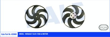 FAN MOTORU PERVANELİ CLIO I (260W-380mm) (DAVLUMBAZ YOK)