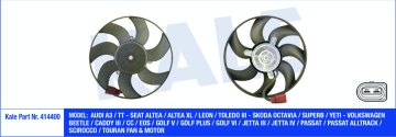 FAN MOTORU 295mm CADDY III 09>16> BEETLE 12> CC 12> GOLF V VI 04>07>13 JETTA 06> PASSAT 09>15 SCIROCCO 09> TIGUAN 08> TOURAN 09>15 AUDI A3 04>13 TT 07>14 ALTEA 04>15 LEON 06>13 TOLEDO 05>09 OCTAVIA 04>13
