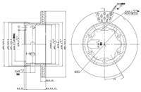 ARKA FREN DISKI-285×22 5×130 (VW LT 97-07  MERCEDES SPRINTER 95-06)