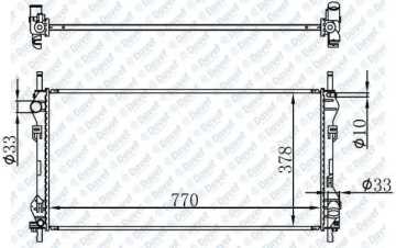 MOTOR SU RADYATORU BRAZING TRANSIT V184 2,4TDCI 100PS//125PS 01-06 ONDEN CEKER KLIMASIZ 770X378X22 MANUEL SANZUMAN