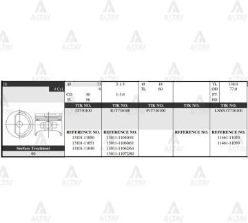 PİSTON TAKIM COROLLA 1.3L /  88-97 / 73.50mm / 2E / 0.50