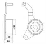 EKSANTRIK GERGI RULMANI ASTRA F 1,7TDS / ASTRA G 1,7DTI / COMBO CORSA B 1,7DI 16V VECTRA A / B