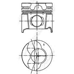 Motor Piston+Segman Lgn- 2.0 F3R 722 (94-03) Std