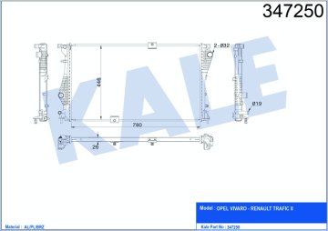 MOTOR RADYATORU TRAFIC II VIVARO 2,0DCI