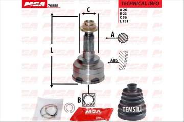 AKS KAFA DIS-(MAZDA: 626 88>91 '' 1.6 F6 '' ) (26×23×56)
