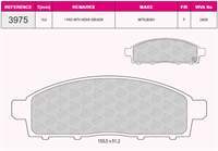 ON FREN BALATASI L200 2,5 D 4×4 2006 2012 L200 2,4 2015> FIAT FULLBACK 16>