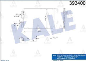 RADYATÖR KLİMA ASTRA H 04-10 1.4-1.6