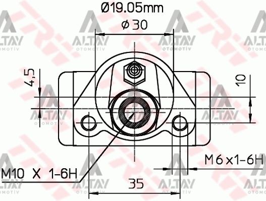 FREN SİLİNDİRİ UNO 70 94-00 DÖKÜM 19.05mm ARKA SOL-SAĞ