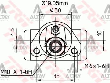FREN SİLİNDİRİ UNO 70 94-00 DÖKÜM 19.05mm ARKA SOL-SAĞ