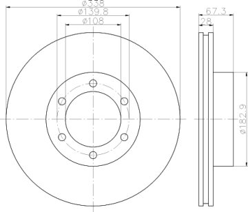ÖN FREN AYNASI HAVALI LAND CRUISER 2.7-3.0-3.4-4.0 J12 (03-10)