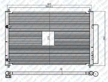 Klıma Radyatoru Kondenser Brazıng Aurıs-Corolla 07>Verso 09> 2.0-2.2D-4D 1Adftv-Dcr 698X322X16 At/Mt Sanzuman