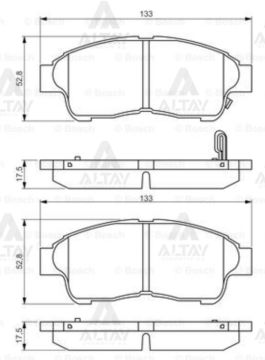 FREN BALATA COROLLA  95-02 ENJEKSİYONLU AE101-AE111 / CORONA 92>97 / RAV4 96>00 ÖN