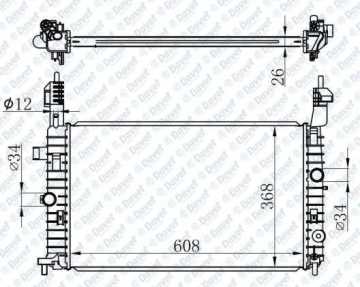 Motor Su Radyatoru Brazıng Z14Xep Z16Xe Merıva A Manuel Sanzuman 608X368X26