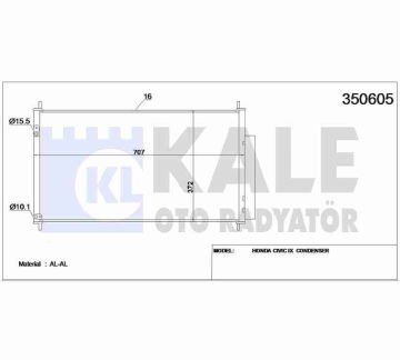 RADYATÖR KLİMA CIVIC 12-16 FB7 HB. / 1.4 - 1.6 - 1.8