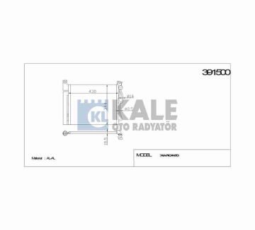 RADYATÖR KLİMA PICANTO 04=> 437x348x18