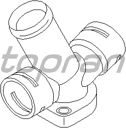Termostat Yuvası (Flanşı) Vw Lt35 2.5 Tdı 96=> T4 2.4-2.5 96=>