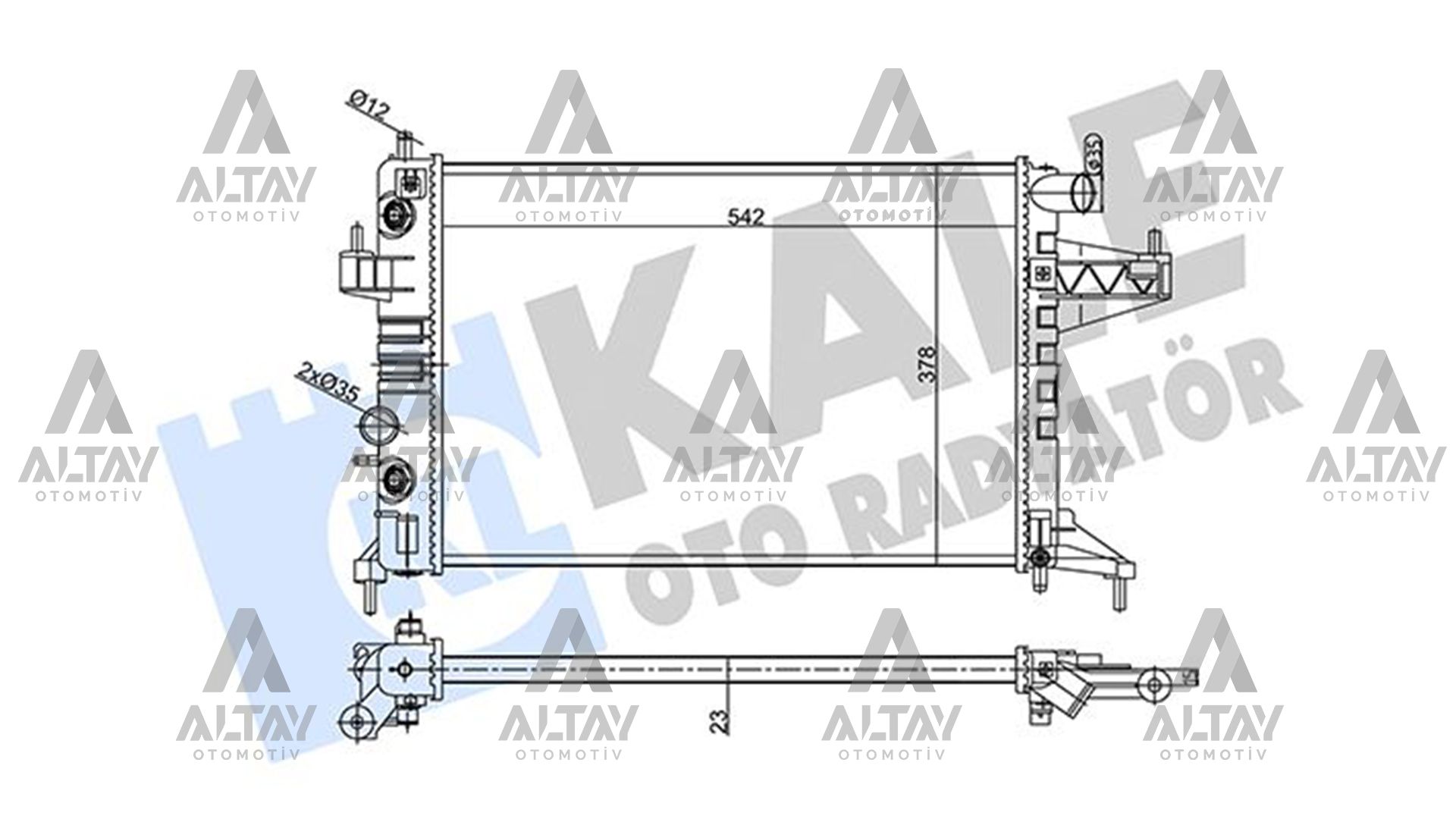 RADYATÖR SU CORSA C 00-06 / 1.4 A-T MEKANİK