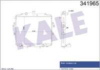 SU RADYATORU-(HYUNDAI: H100 KAMYONET ''2.5TCI'' 04> ) 447×584×26