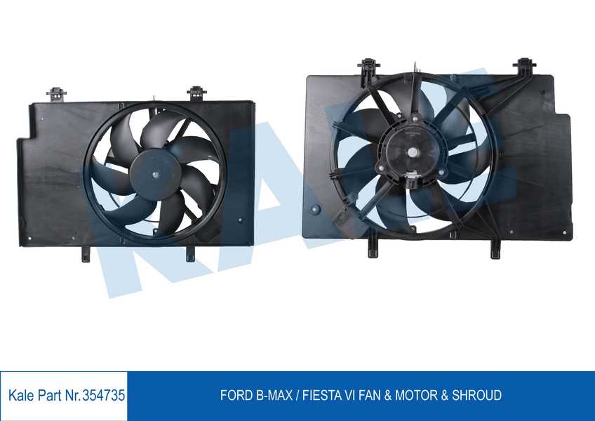 FAN MOTORU DAVLUMBAZLI FORD BMAX-FIESTA VI (380W-345mm)