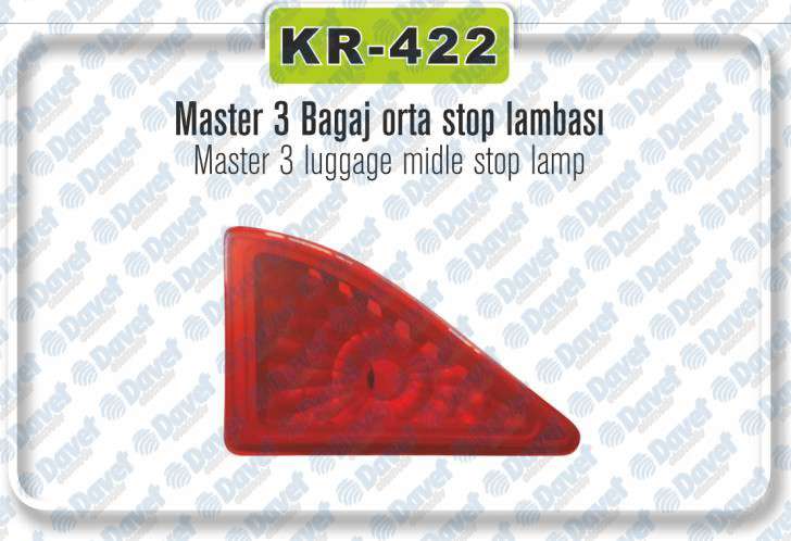 STOP LAMBASI BAGAJ ORTA 3.STOP  MASTER III
