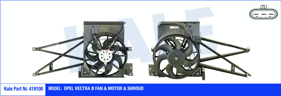 FAN MOTORU DAVLUMBAZLI VECTRA B 1.6-1.8-2.0-2.5 (120W-310mm)