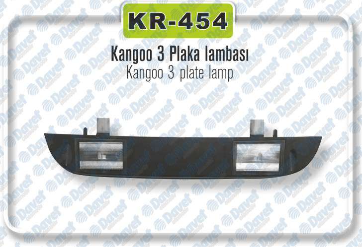 PLAKA LAMBASI KANGOO III 09->