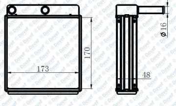 Kalorıfer Radyatoru J9 / J9 Premıer (1 Sıra Alb) Olcu: (170×173×48)