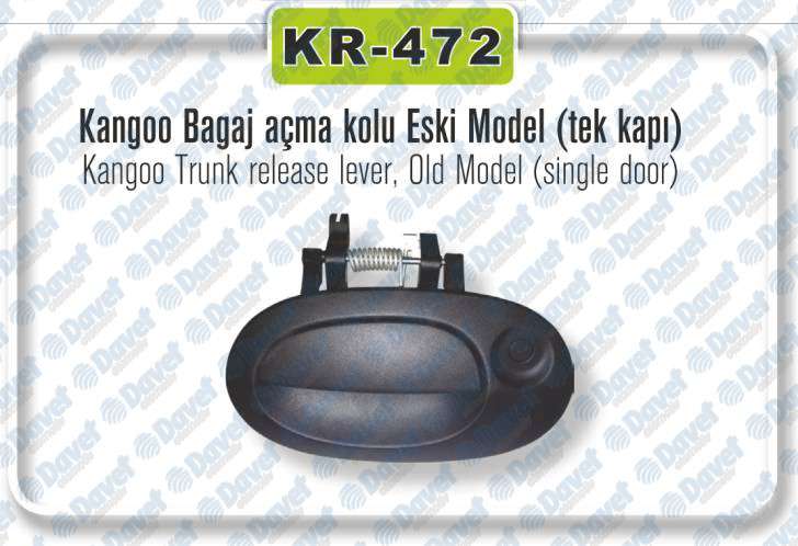 BAGAJ ACMA KOLU DIS KANGOO EM (TEK KAPI)