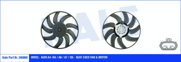FAN MOTORU 400W 400MM AUDI A4 13>16 A5 12> Q5 13>
