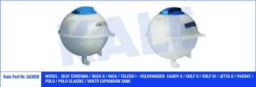 RADYATOR YEDEK SU BIDONU (KAPAKLI) CADDY II GOLF II III VENTO POLO / CLASSIC PASSAT JETTA CORDOBA IBIZA INCA TOLEDO 84>03