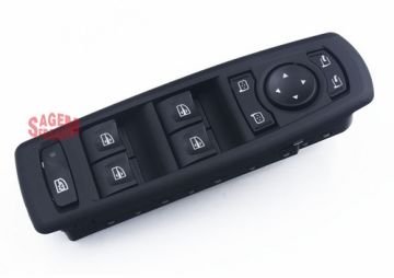 CAM AÇMA DÜĞMESİ + DÖRTLÜ MERKEZİ KİLİT + AYNA AYAR ÖN SOL MEGANE III - FLUENCE (TEK SOKET)