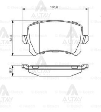FREN BALATA TIGUAN 07-16 / Q3 11=> / PASSAT 07-10 ARKA