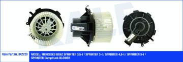 KALORIFER MOTORU SPRINTER 06> CRAFTER 2,0 06>16  (KLIMASIZ)