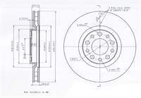 FREN DISK ON HAVA KANALLI 305,5-5 ( ALFA ROMEO: GIULIETTA / 159 11 )