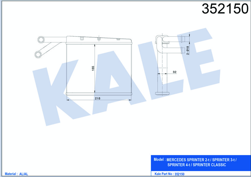 KALORIFER RADYATORU SPRINTER 901 902 903 904 95>06