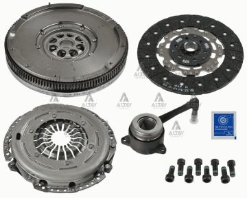 DEBRİYAJ SETİ VOLANLI TRANSPORTER T5 04-09 2.5 TDI AXD 130 PS HİDROLİK RULMANLI