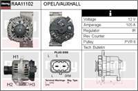 ALTERNATOR 12V 100A CORSA D 07>14 MERIVA B 10> Z13DTH Z13DTJ Z13DTE A13DTC A13DTR