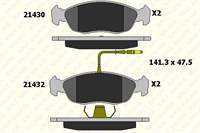 ON FREN BALATASI XSARA II P306 1,6 1,8 1,9 00>> / SAXO P106 1,4I 1,6I 1,5D 1,6 XSI 99>> (HAVA SOGUTMALI ON DISKLI ARACLAR ICIN)