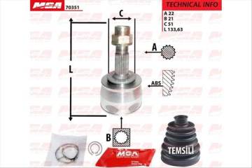 AKS KAFASI DIS ( FIAT : GRANDE PUNTO 1.4 16V OPEL : CORSA D 1.4XEP 07-- )
